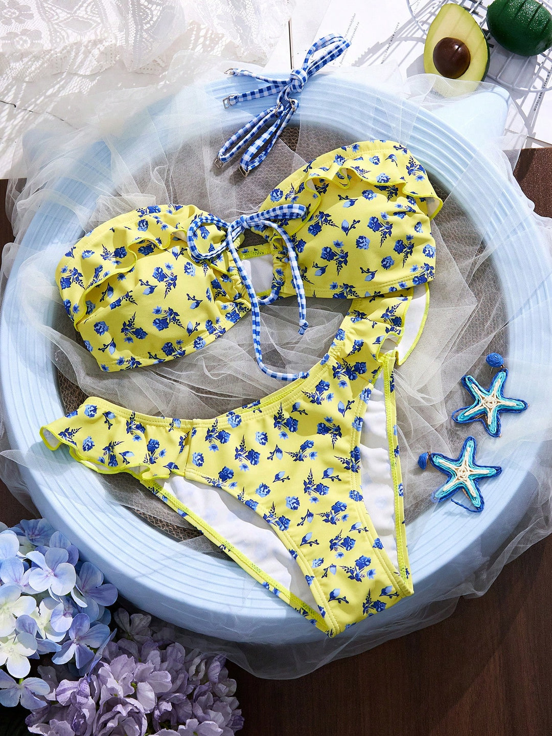 Set bikini SHEIN, galben