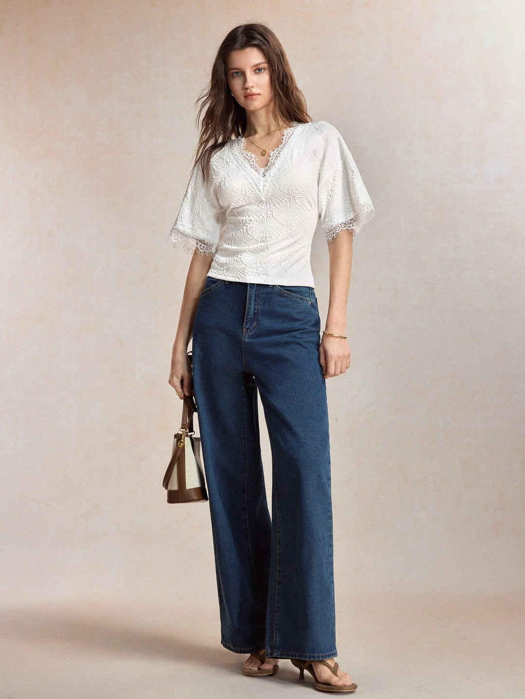 Top SHEIN, alb