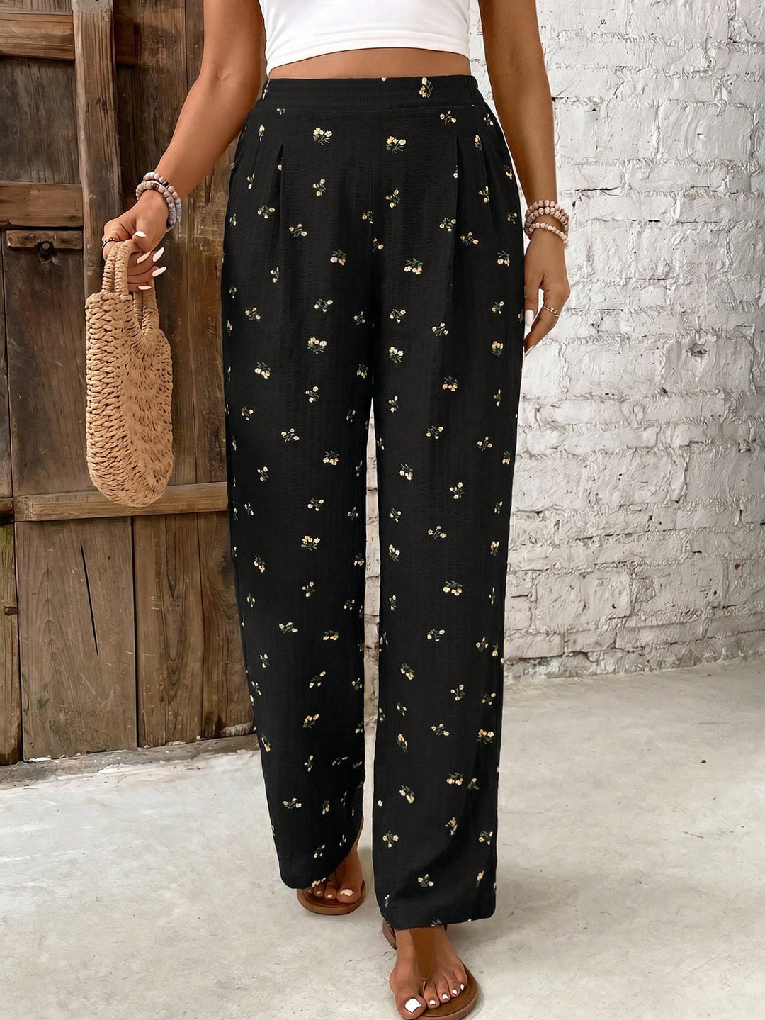 Pantaloni SHEIN, negru