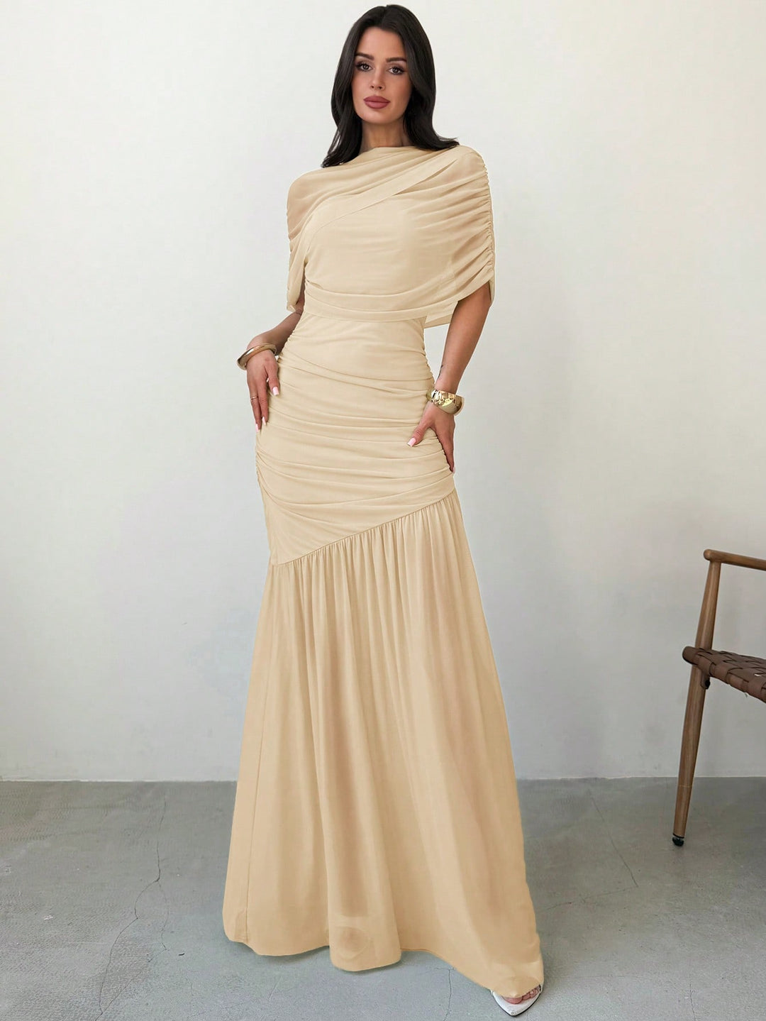 Rochie maxi SHEIN, portocaliu