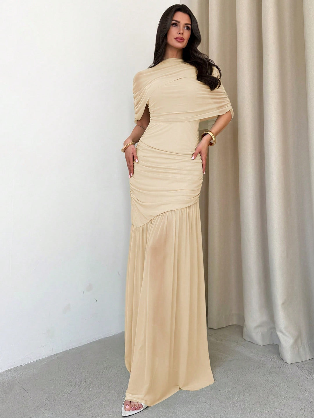 Rochie maxi SHEIN, portocaliu