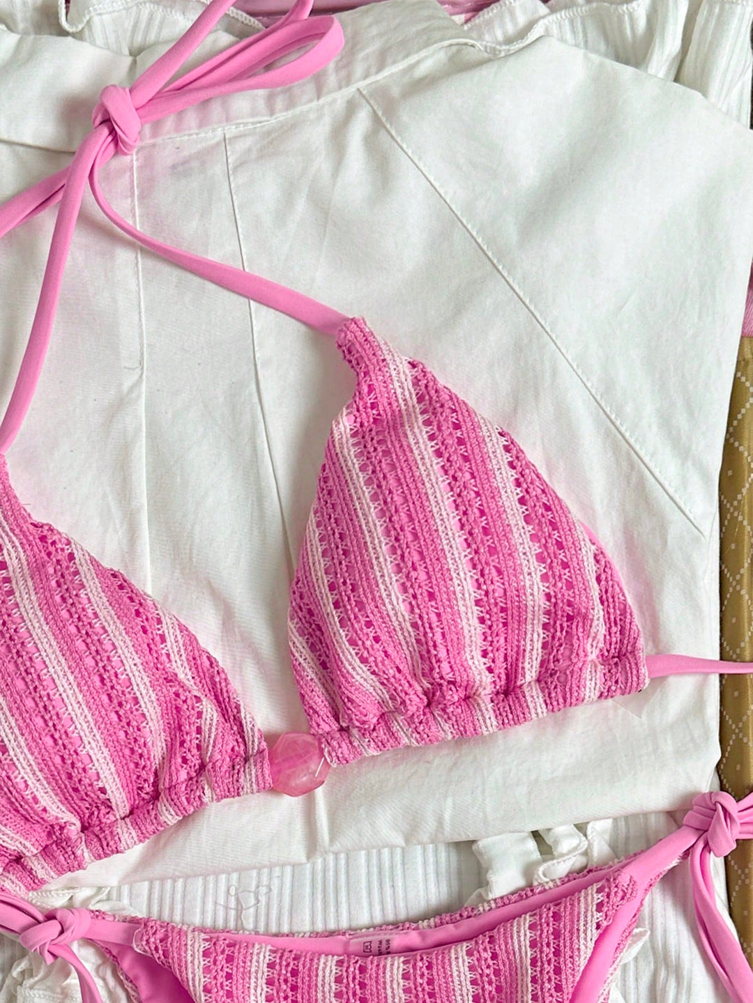 Set bikini SHEIN, roz