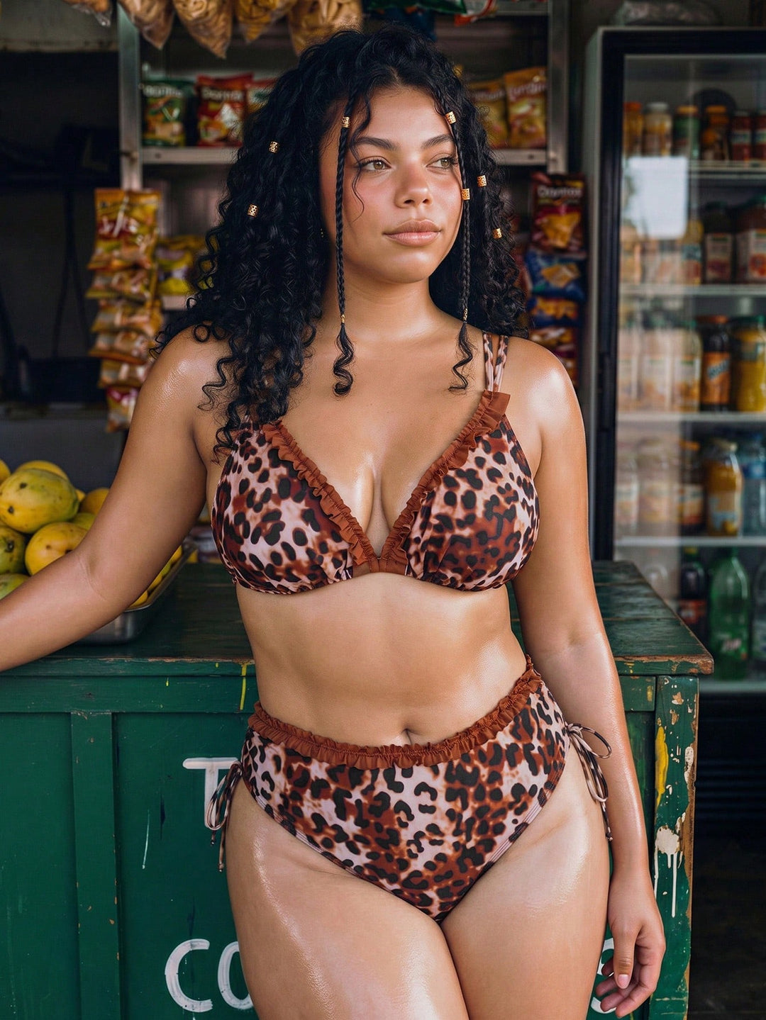 Set bikini de baie SHEIN, mix culori