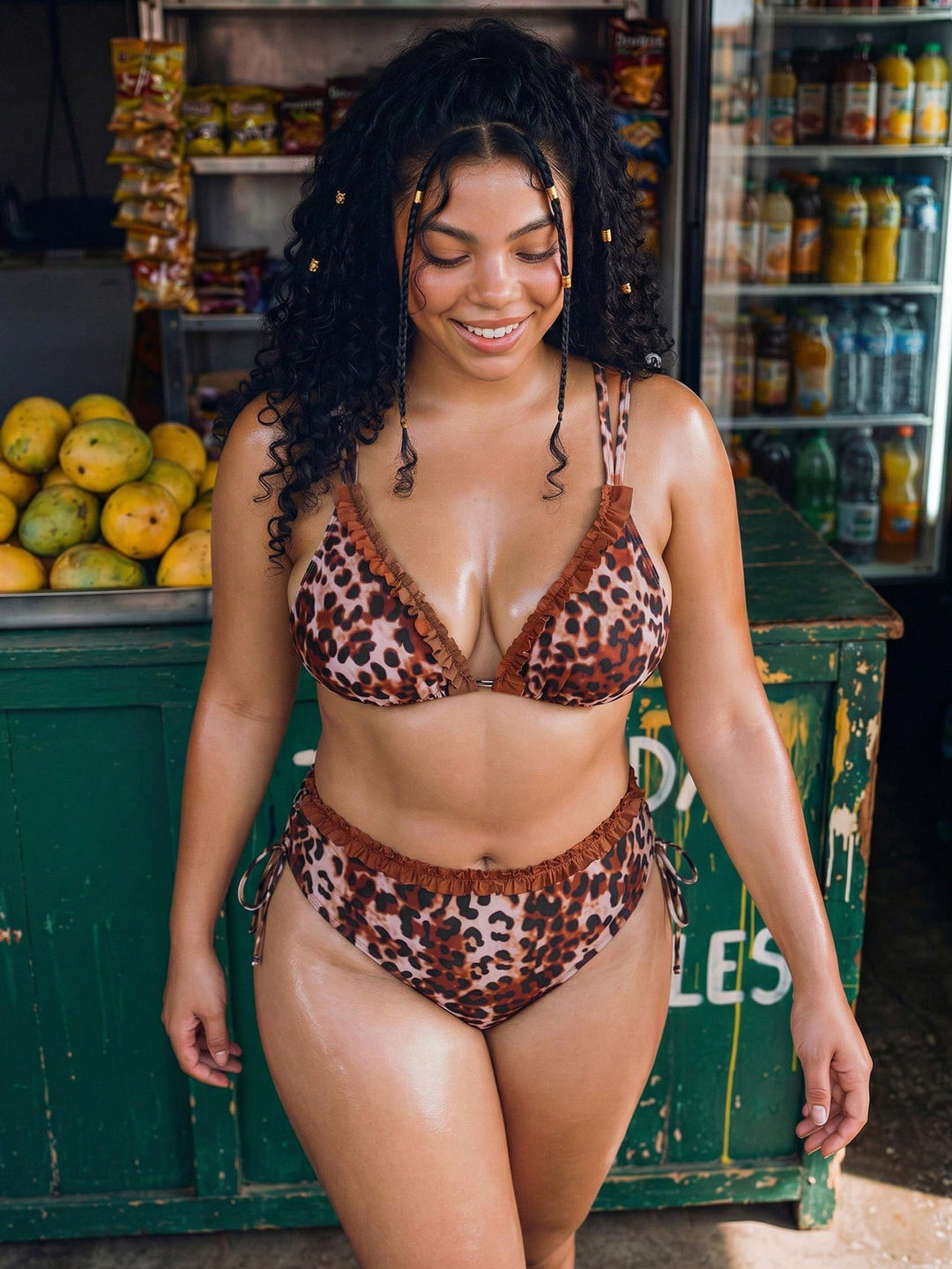 Set bikini de baie SHEIN, mix culori