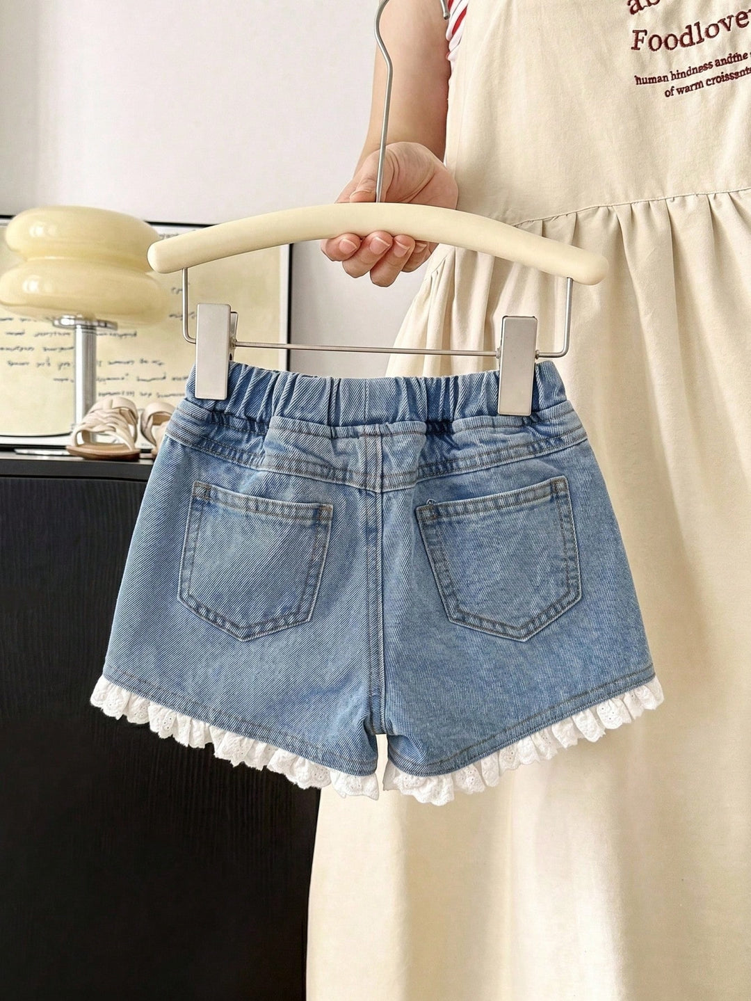 Pantaloni scurți SHEIN, albastru