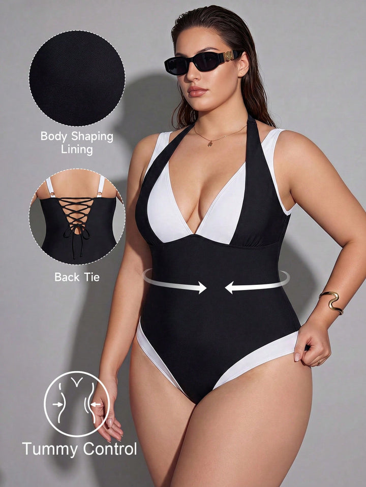 Costum de baie SHEIN, negru