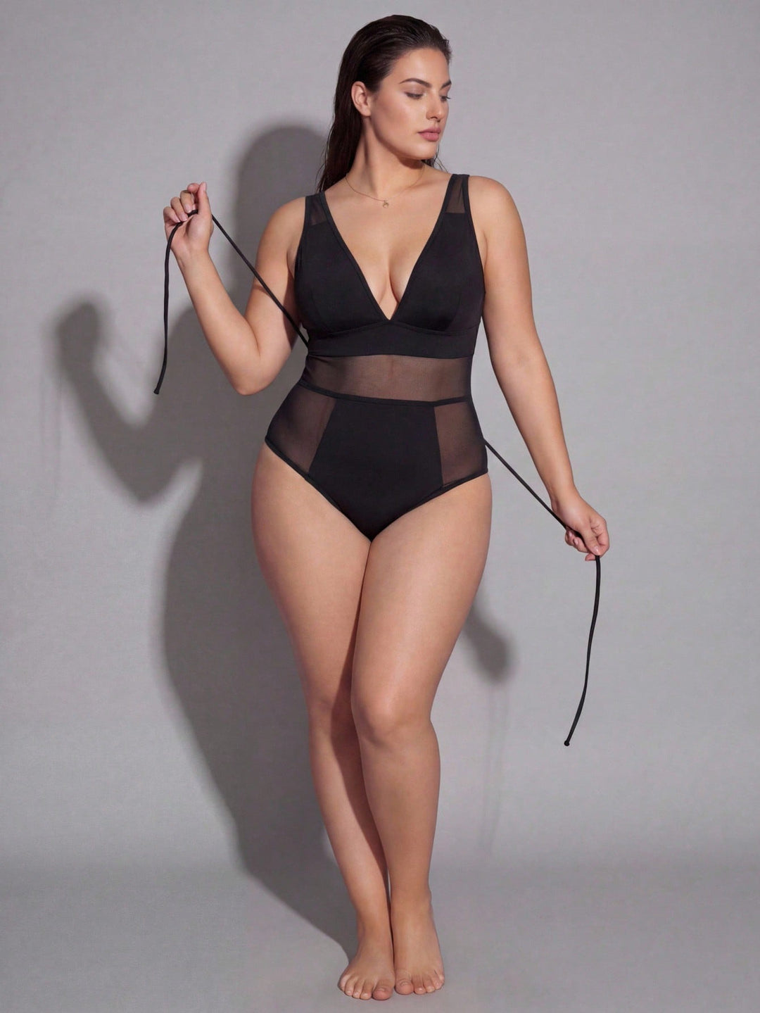 Costum de baie SHEIN, negru