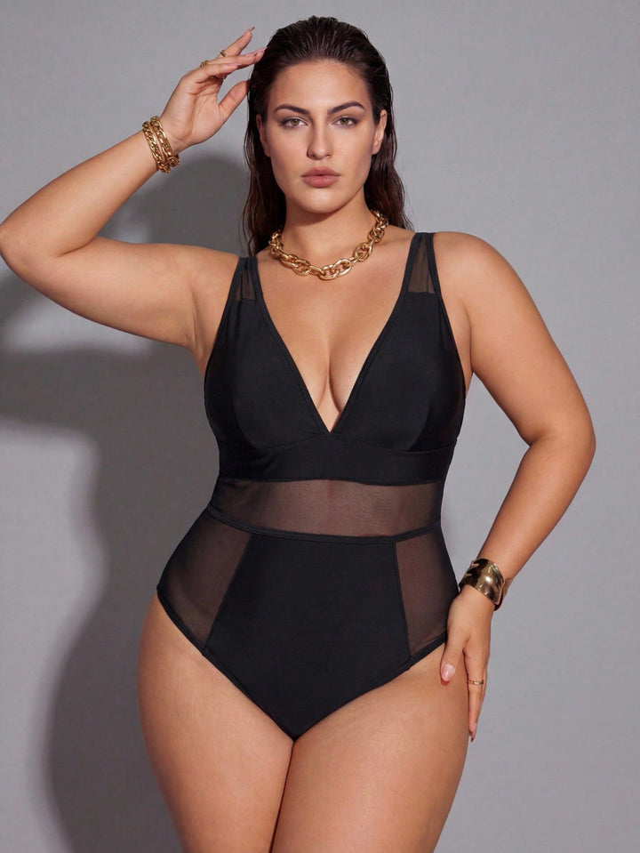 Costum de baie SHEIN, negru