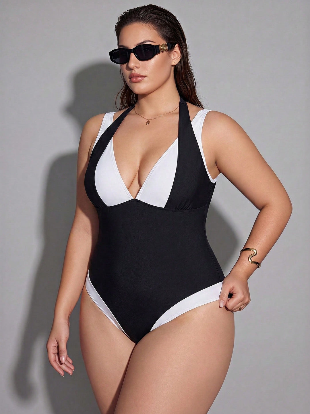 Costum de baie SHEIN, negru