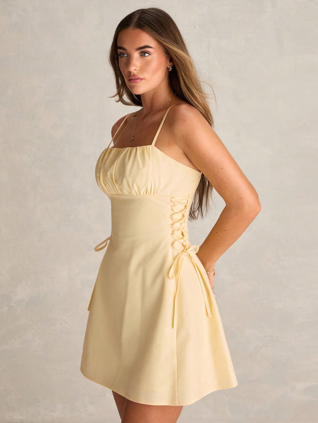 Rochie scurtă SHEIN, galben