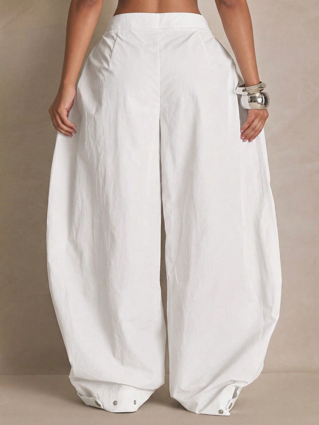 Pantaloni SHEIN, alb