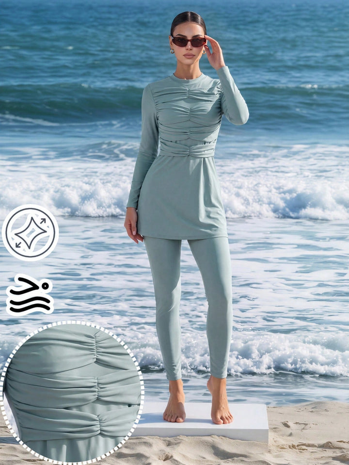 Costum de baie SHEIN, verde