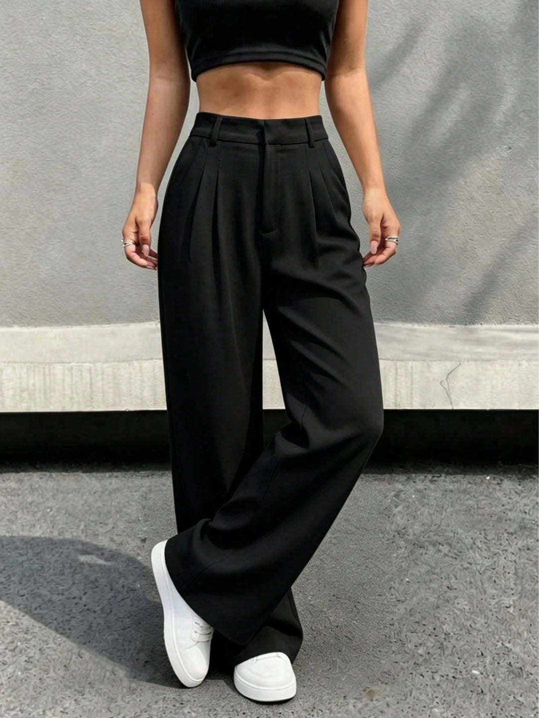 Pantaloni SHEIN, negru