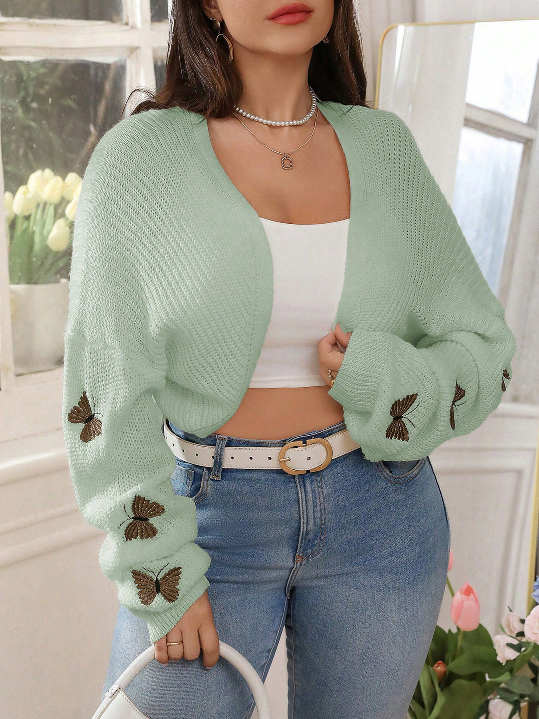 Cardigan SHEIN, verde