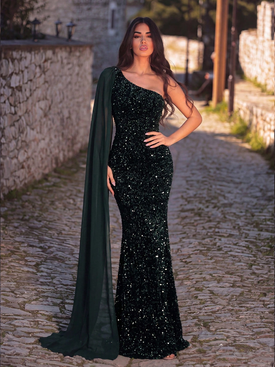 Rochie SHEIN, verde