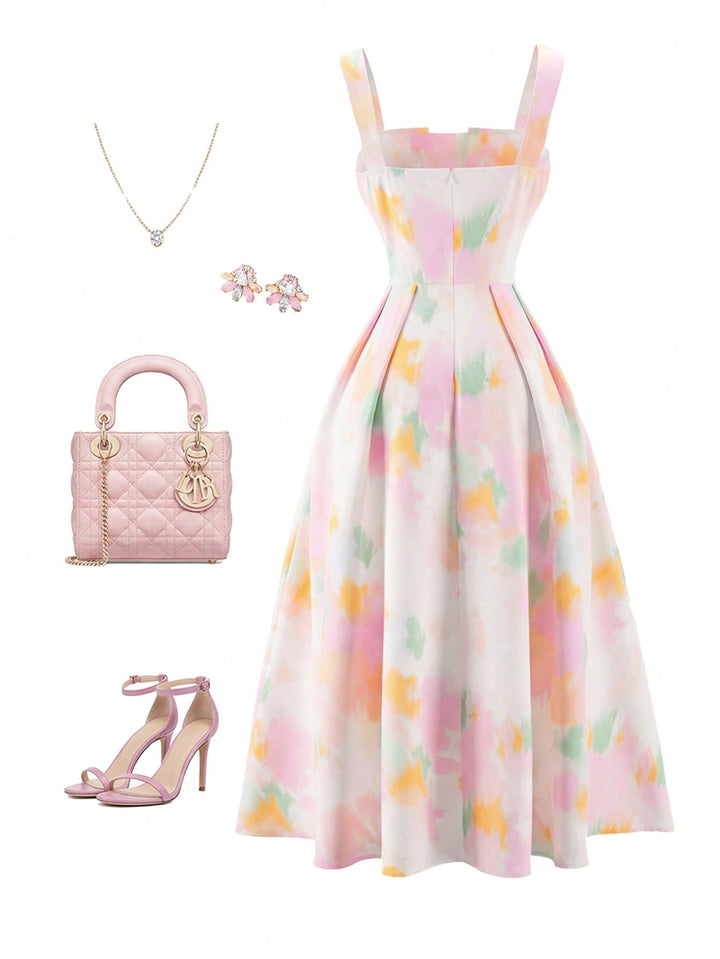 Rochie maxi SHEIN, mix culori