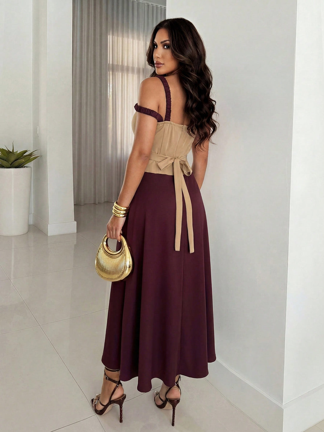 Rochie maxi SHEIN, mix culori