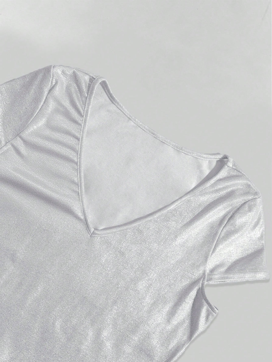 Tricou SHEIN, argintiu