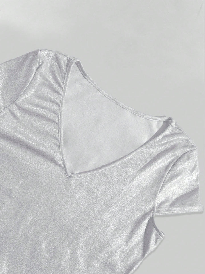 Tricou SHEIN, argintiu