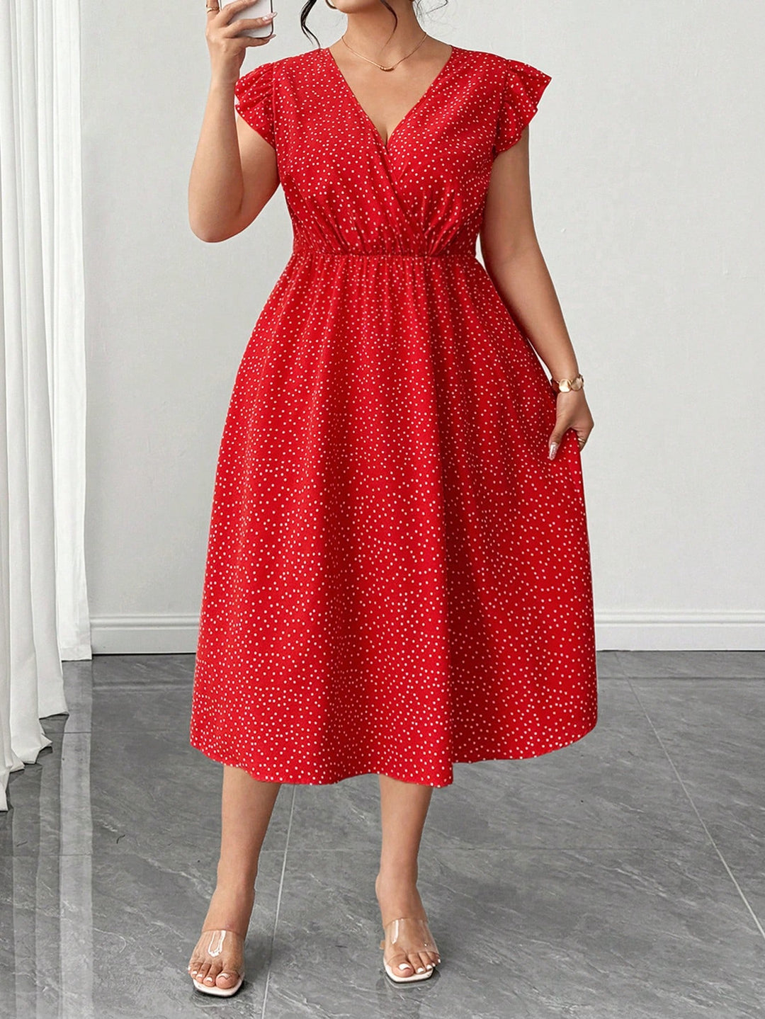 Rochie midi SHEIN, mix culori