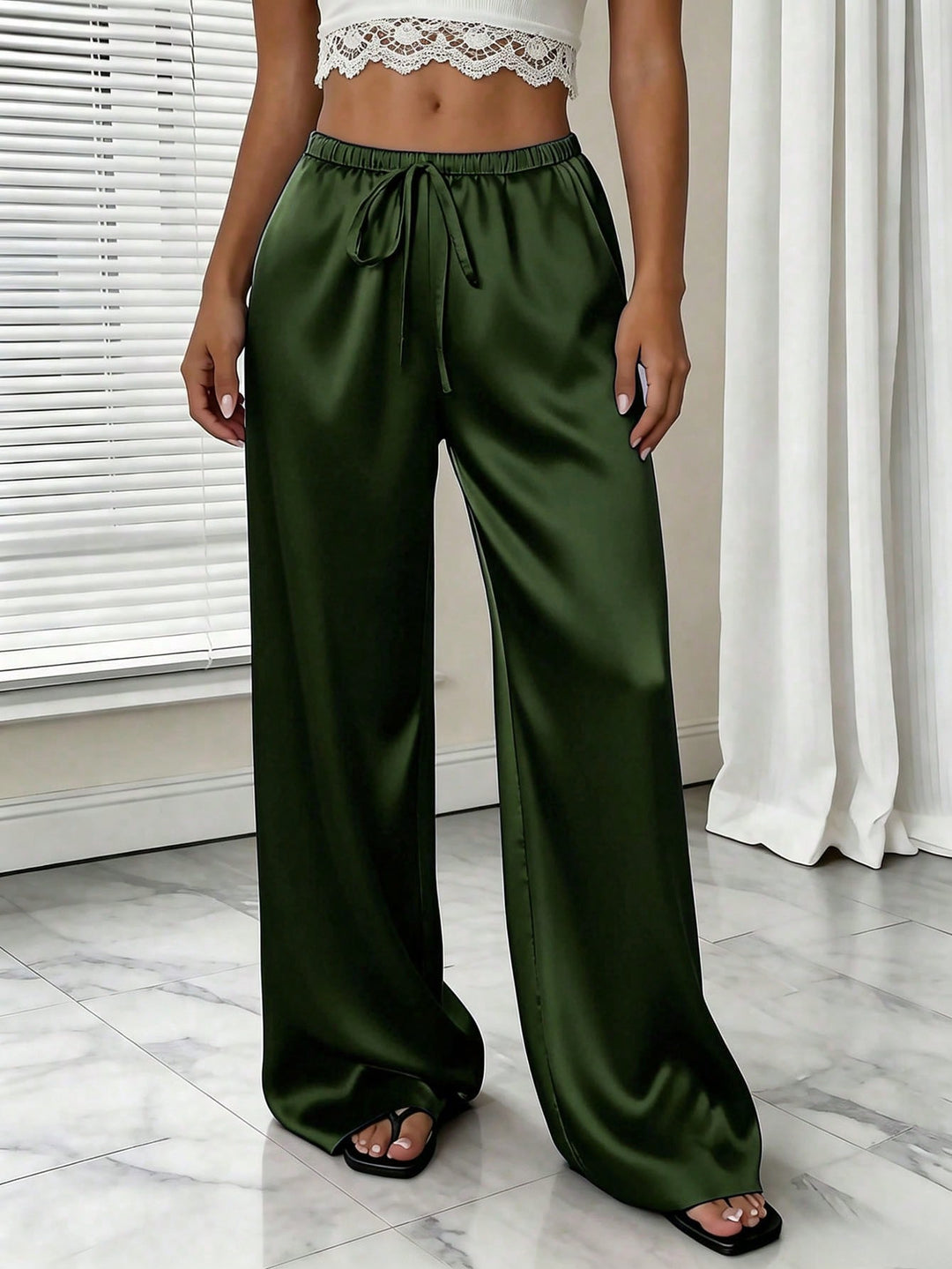 Pantaloni SHEIN, kaki