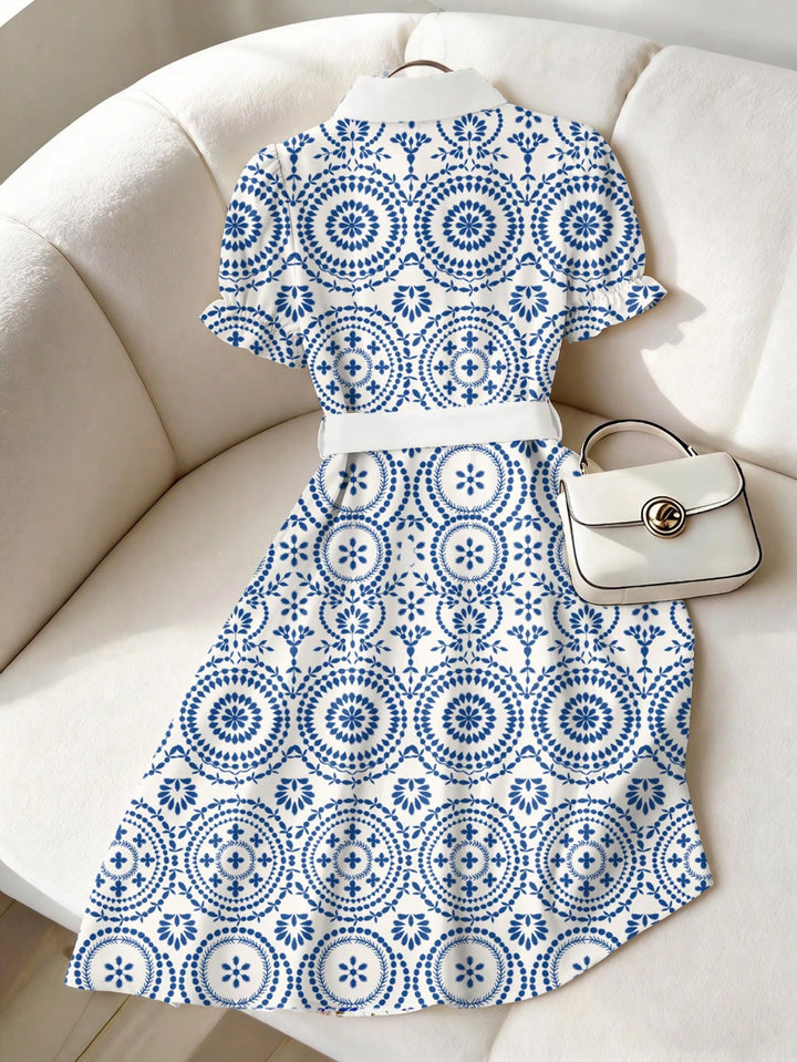 Rochie midi SHEIN, albastru