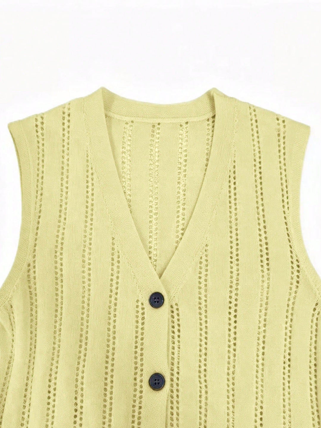 Cardigan fără mâneci SHEIN, galben