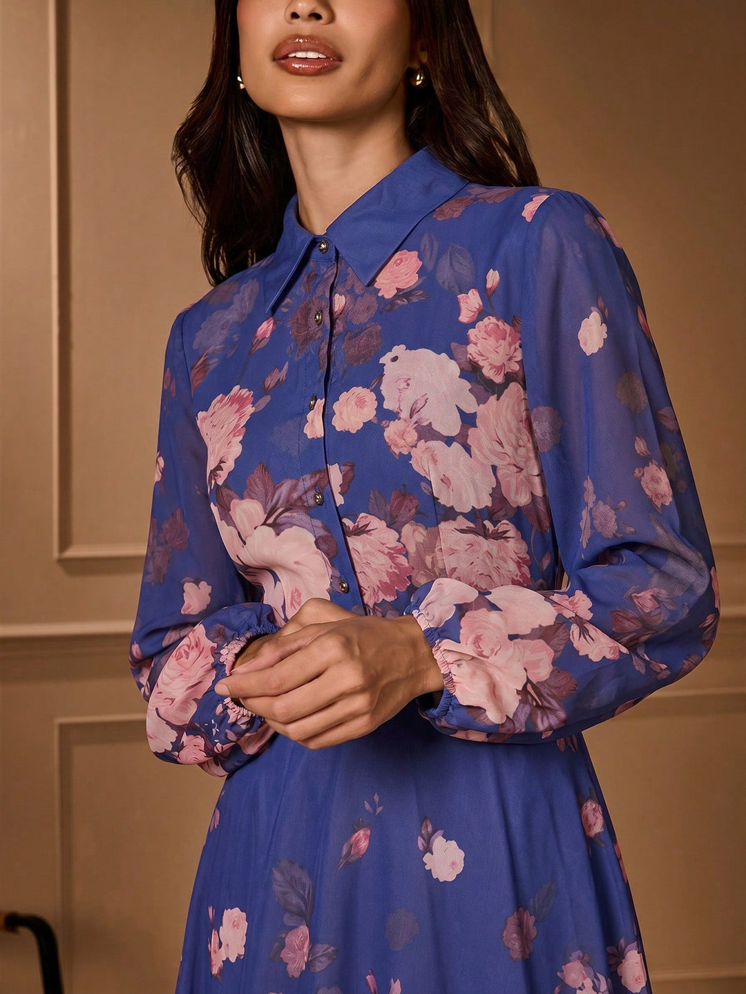 Rochie midi SHEIN, albastru