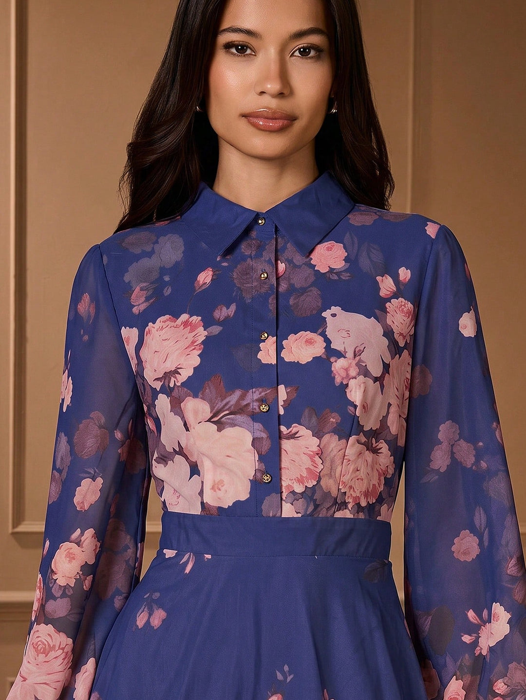 Rochie midi SHEIN, albastru