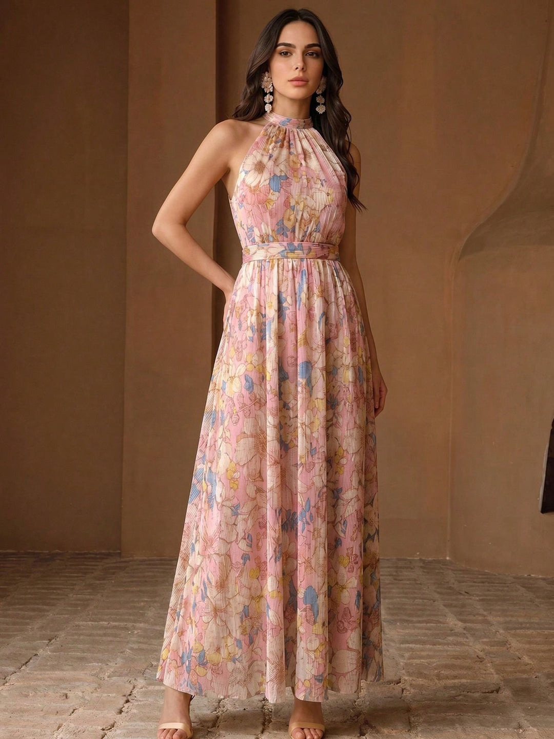 Rochie maxi SHEIN, roz
