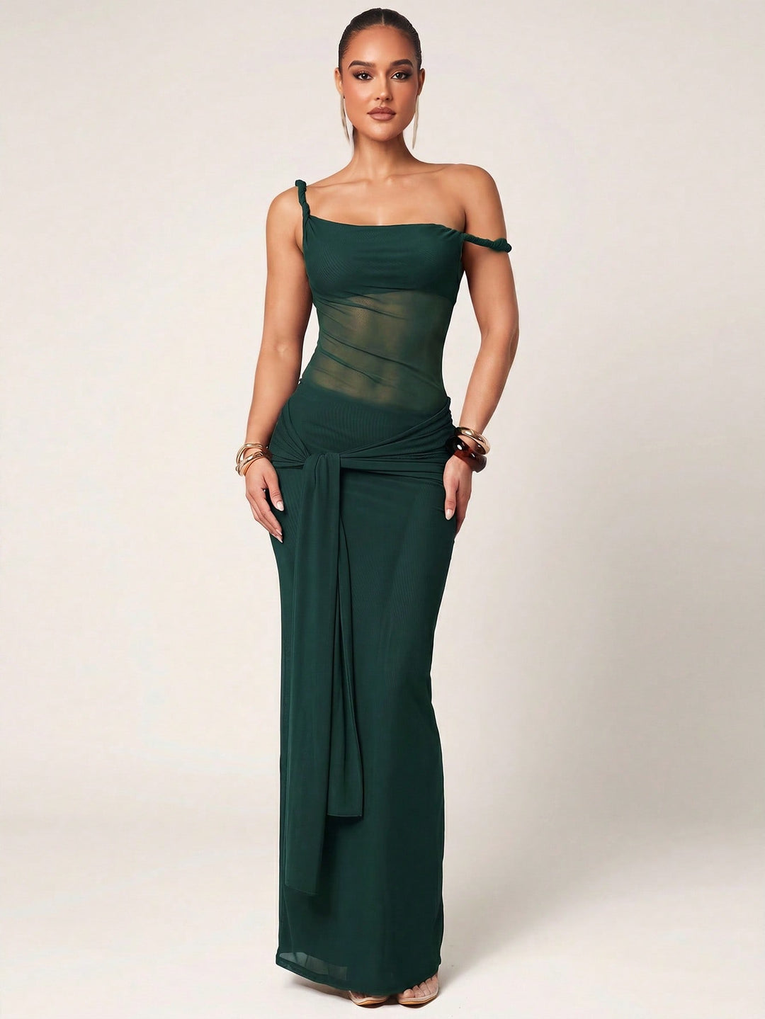 Rochie maxi SHEIN, verde