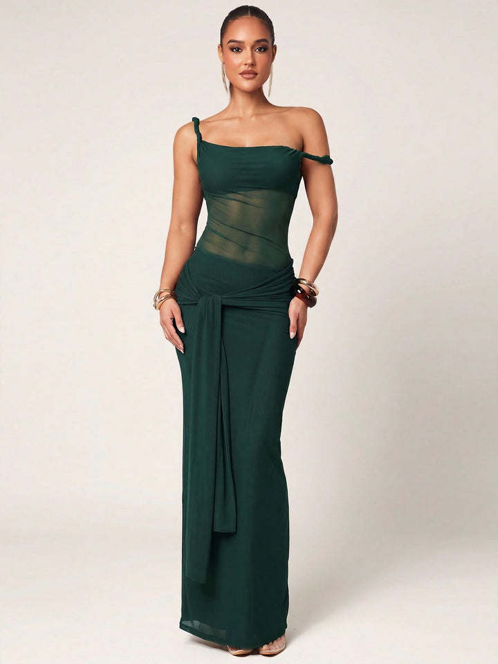Rochie maxi SHEIN, verde