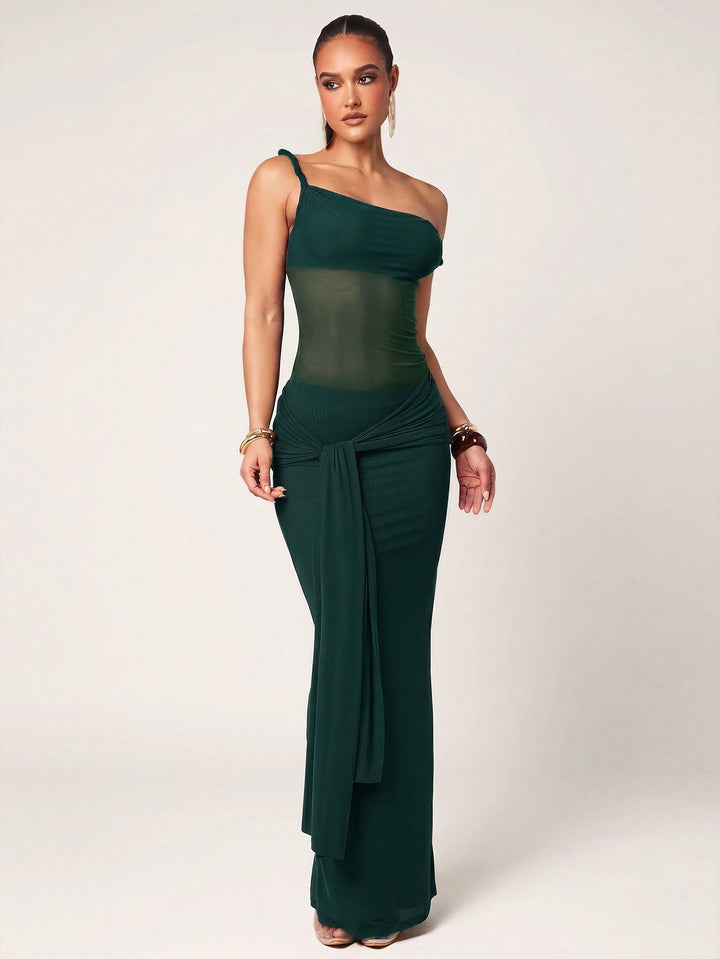 Rochie maxi SHEIN, verde