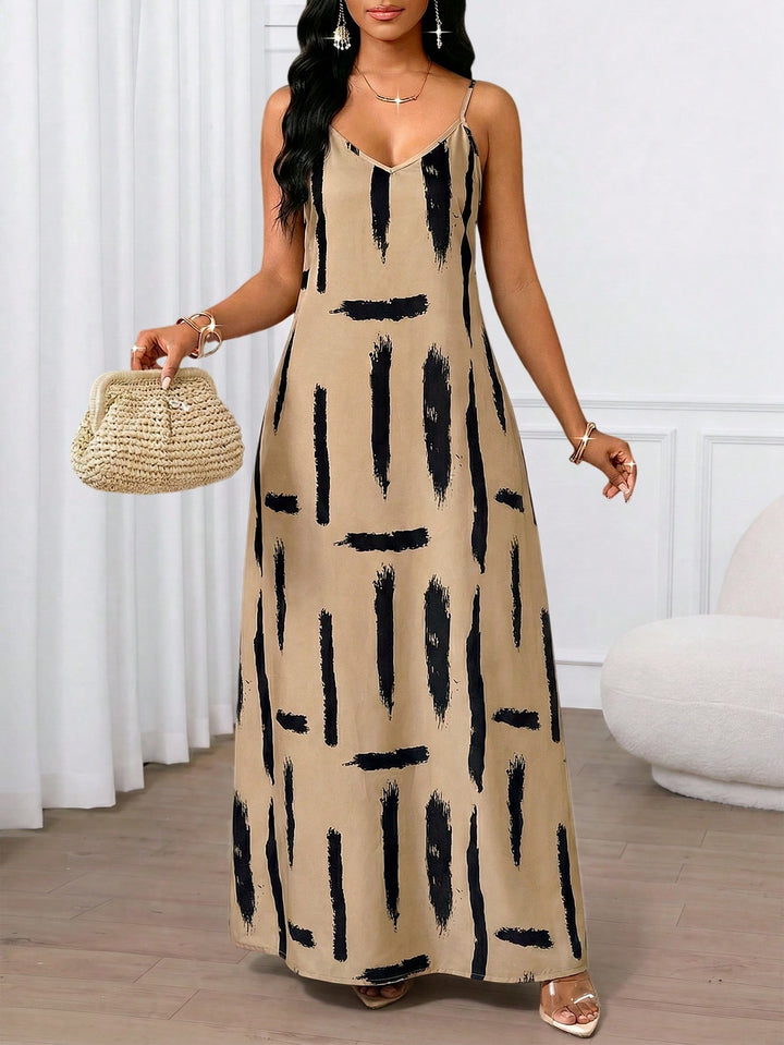 Rochie maxi SHEIN, maro