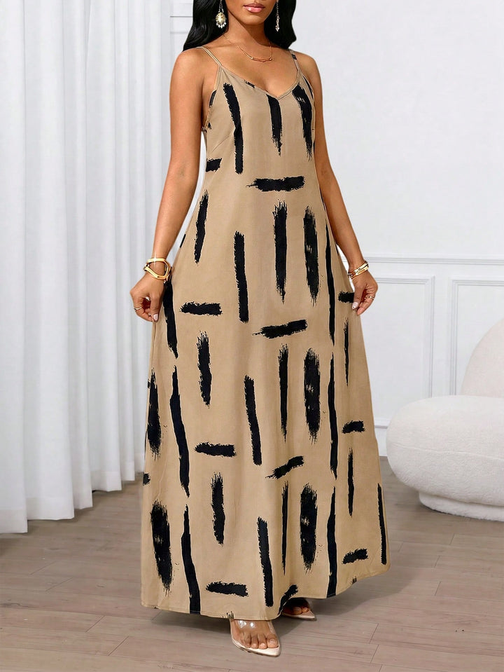 Rochie maxi SHEIN, maro