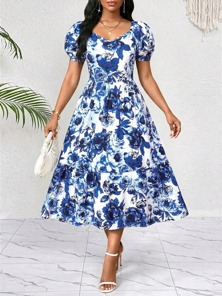 Rochie midi SHEIN, albastru