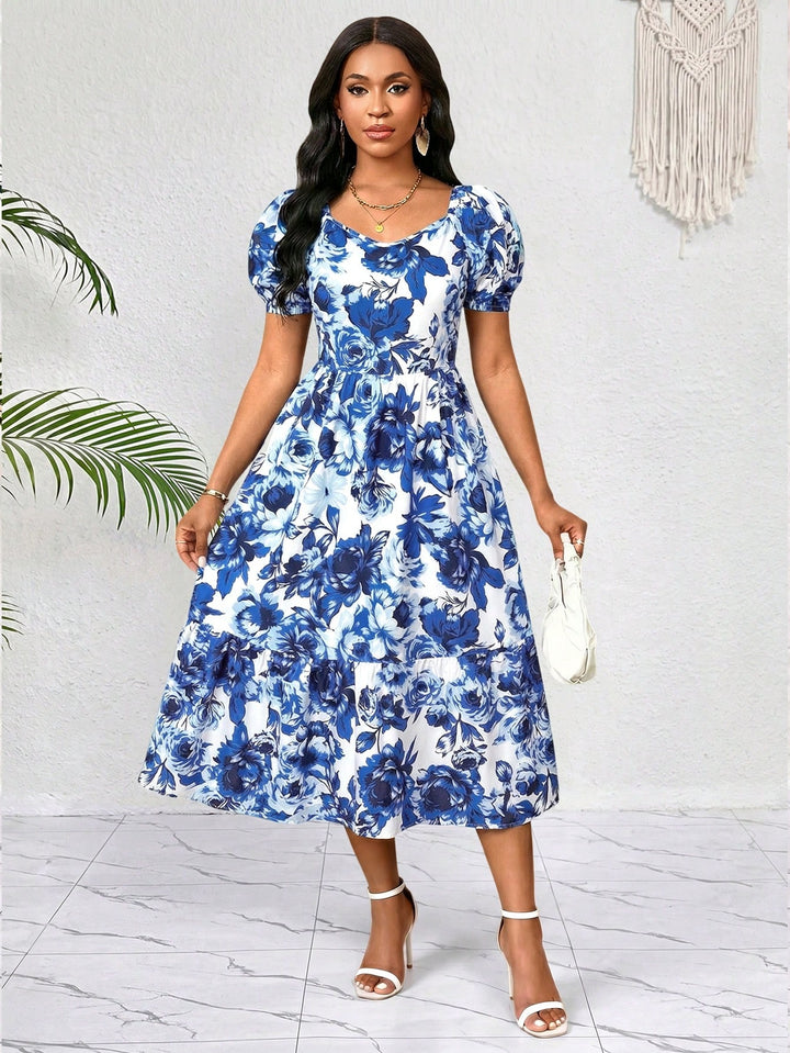 Rochie midi SHEIN, albastru