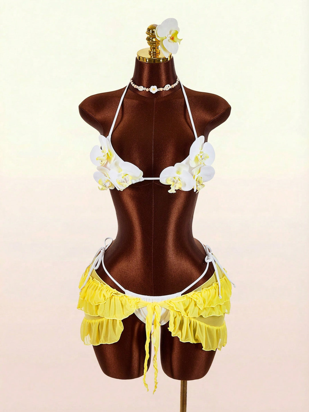Set bikini SHEIN, alb