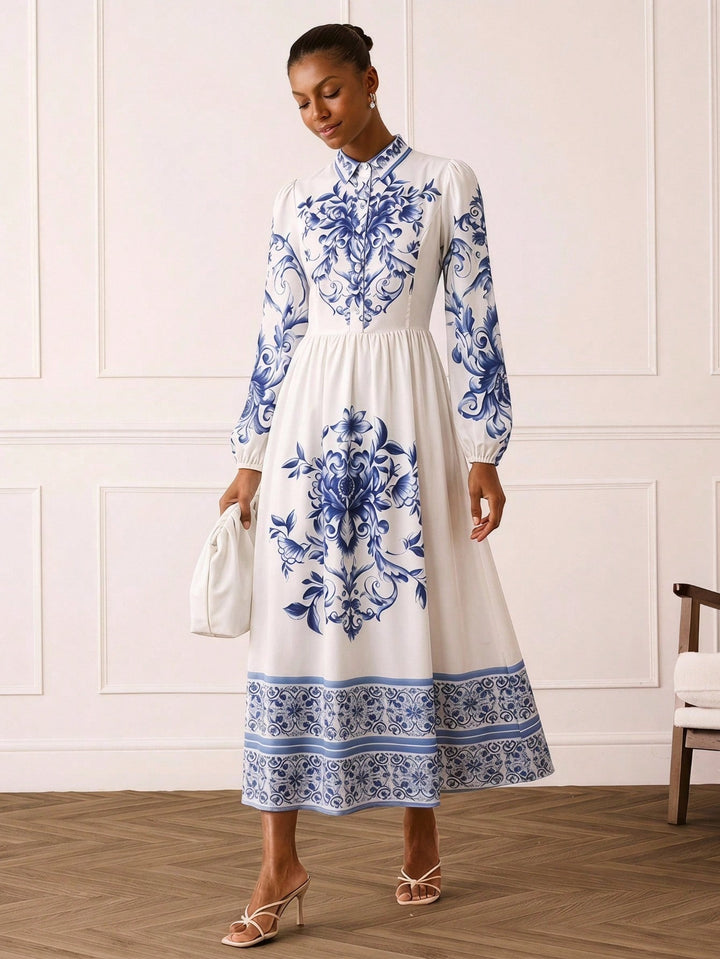 Rochie maxi SHEIN, mix culori