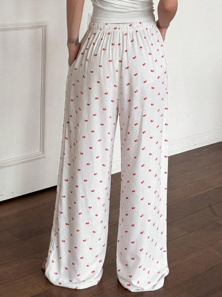 Pantaloni SHEIN, alb