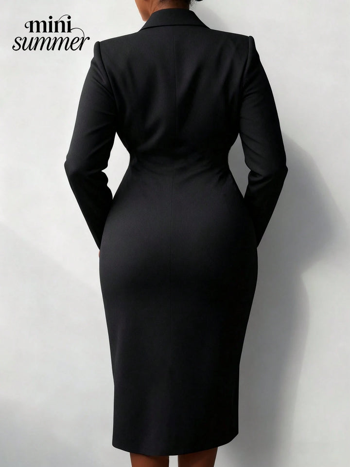 Rochie midi SHEIN, negru
