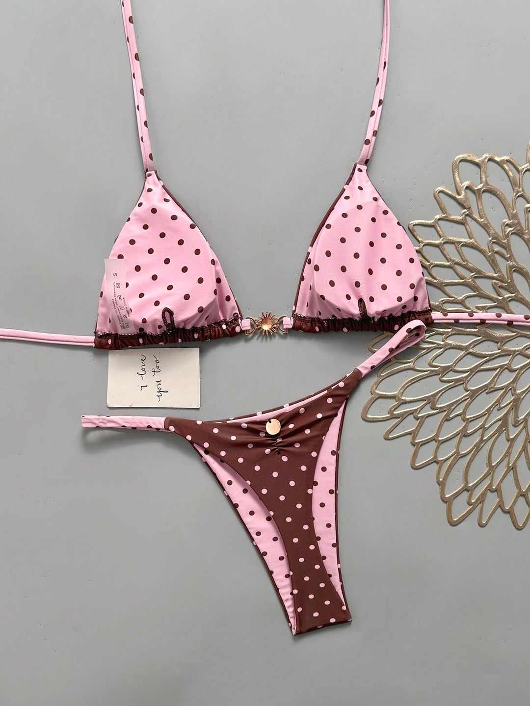 Set bikini SHEIN, roz