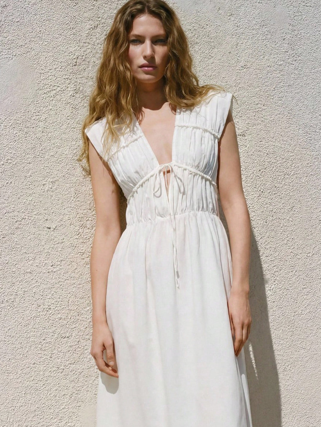 Rochie midi SHEIN, alb