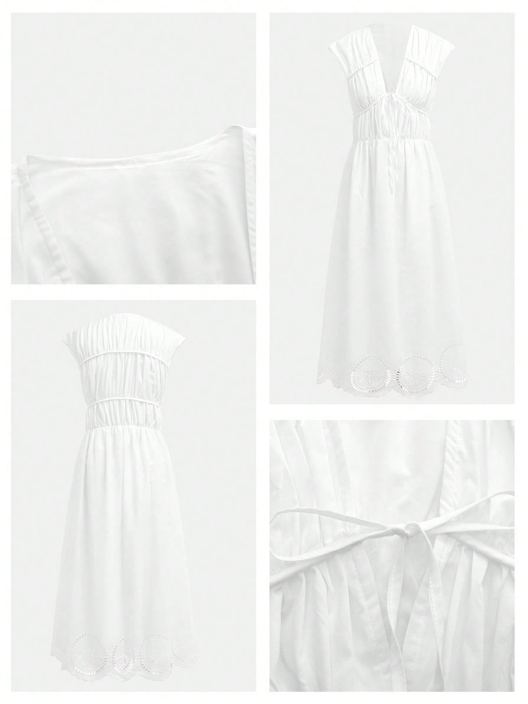 Rochie midi SHEIN, alb