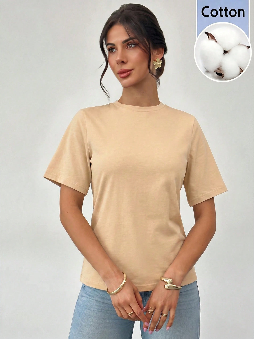 Tricou SHEIN, kaki