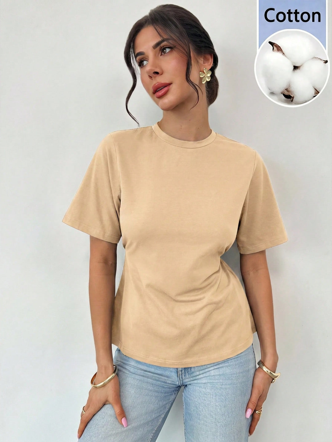 Tricou SHEIN, kaki