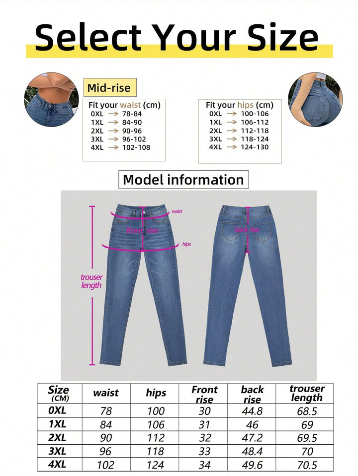 Jeans SHEIN, albastru