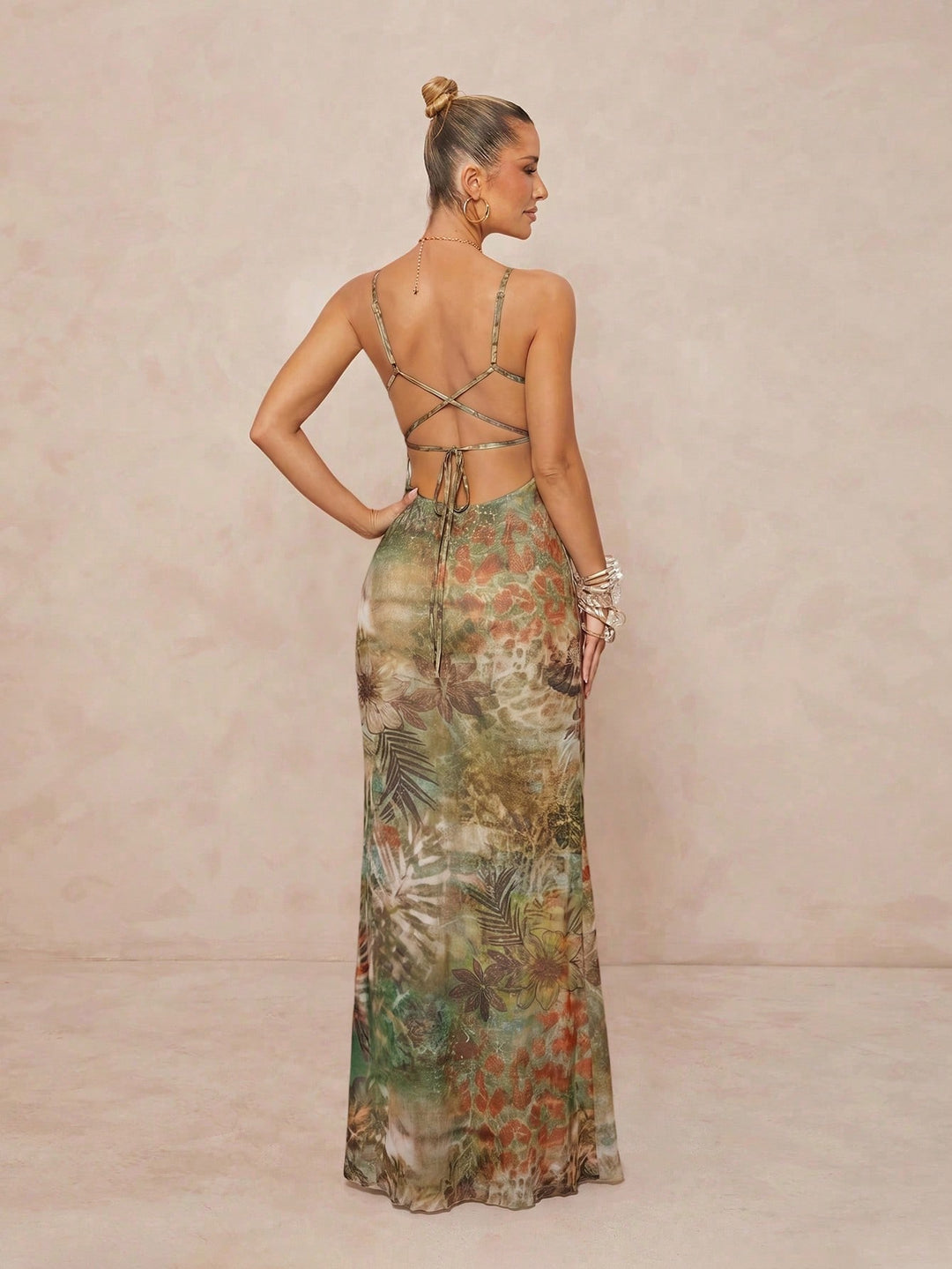 Rochie midi SHEIN, verde