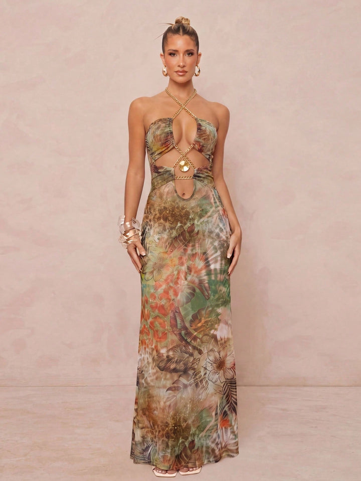 Rochie midi SHEIN, verde