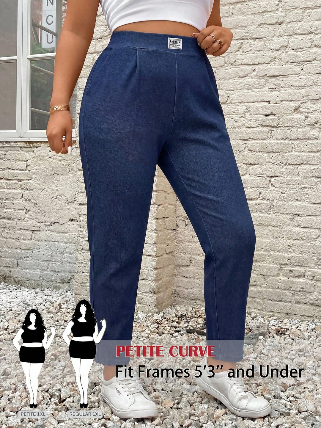 Pantaloni SHEIN, albastru